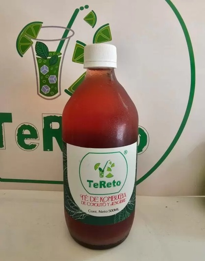 Botella de Kombucha de Coyolito y Jengibre
